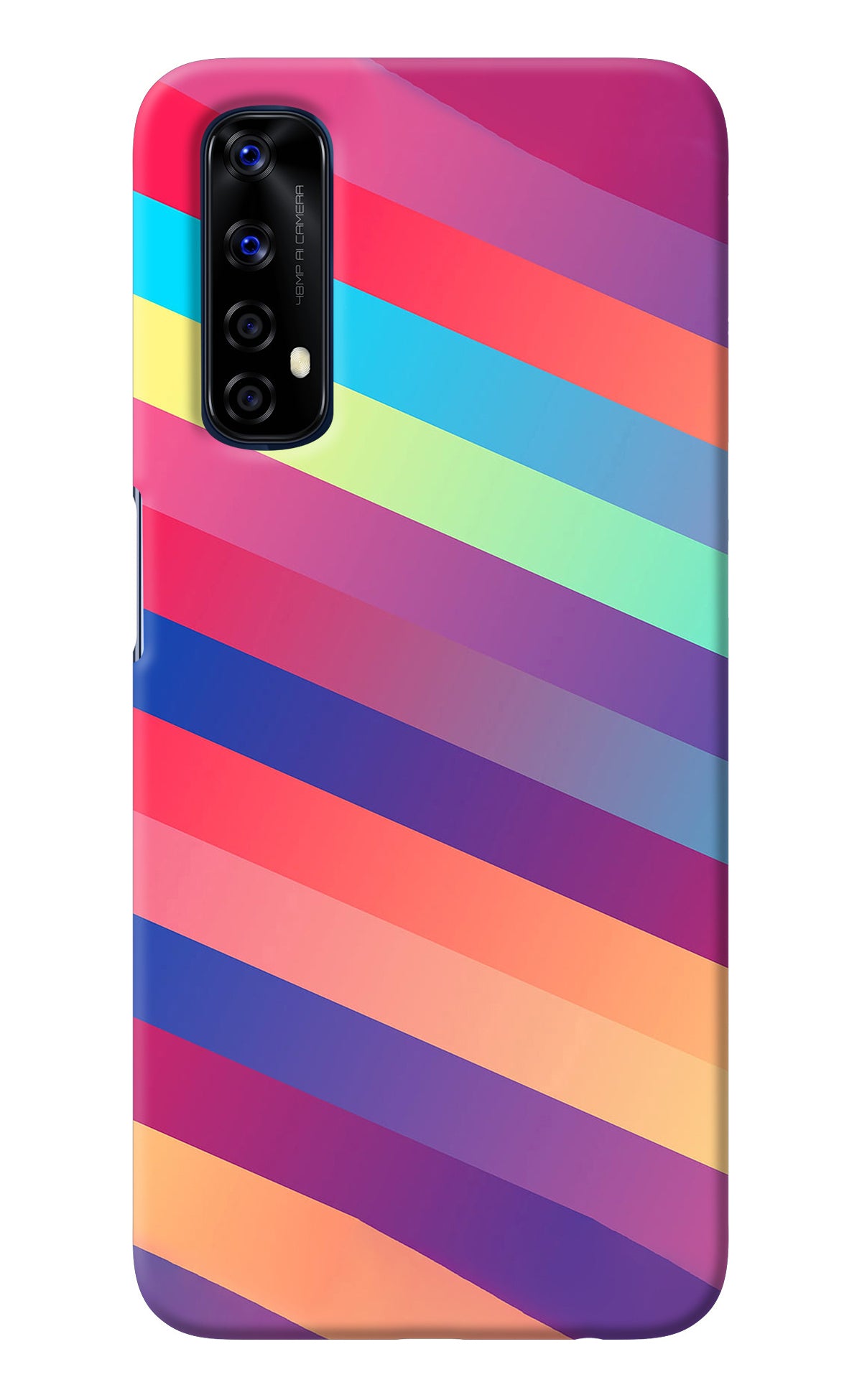 Stripes color Realme 7/Narzo 20 Pro Back Cover