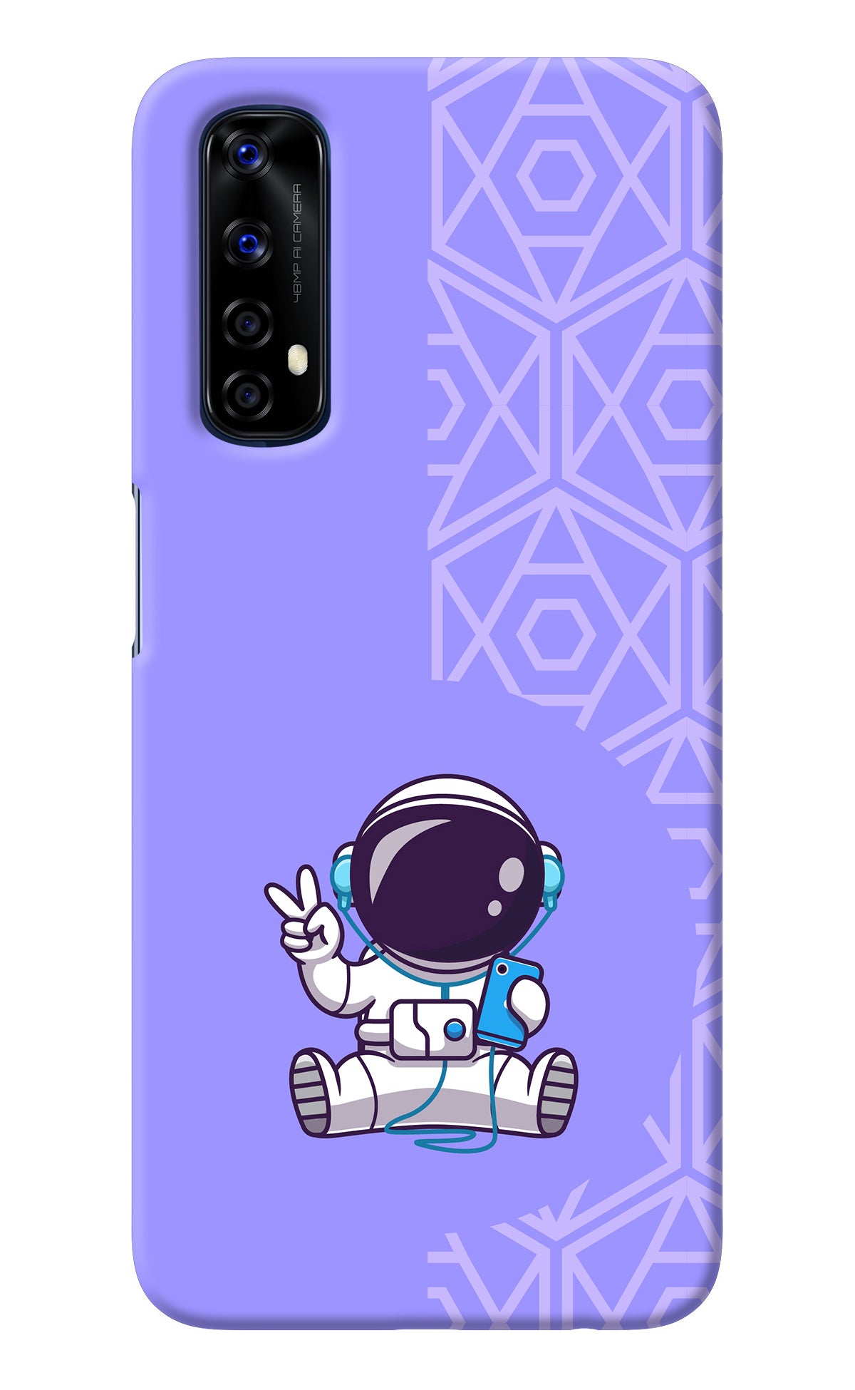 Cute Astronaut Chilling Realme 7/Narzo 20 Pro Back Cover