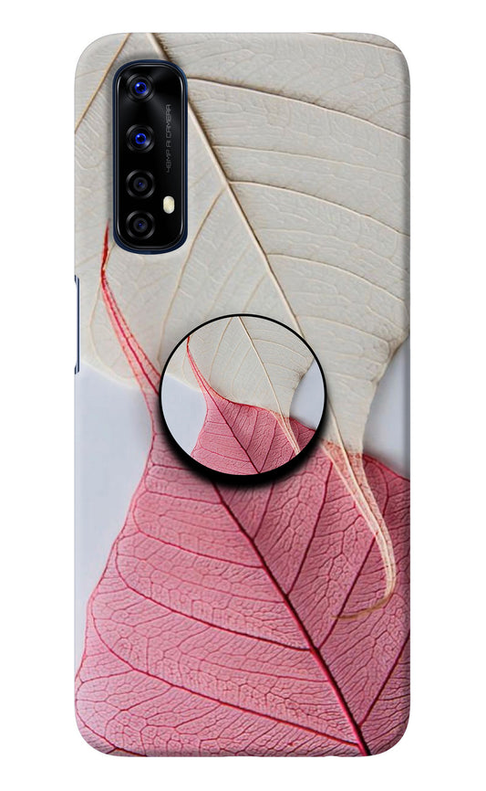 White Pink Leaf Realme 7/Narzo 20 Pro Pop Case