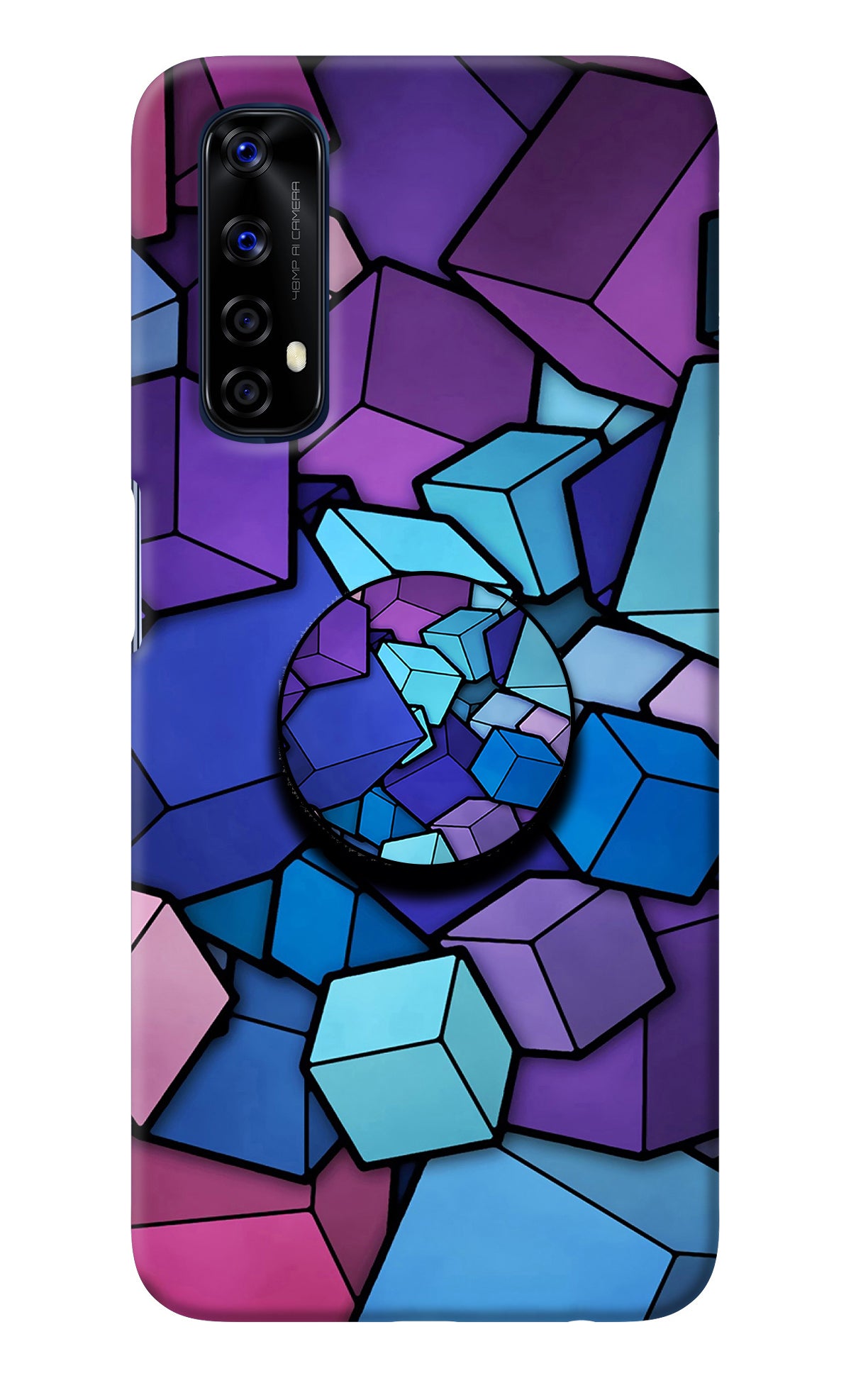 Cubic Abstract Realme 7/Narzo 20 Pro Pop Case