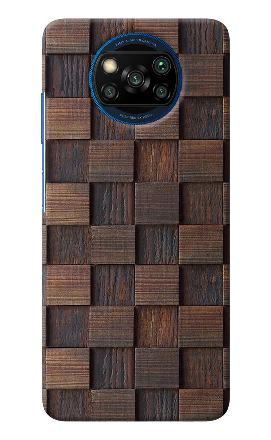 Wooden Cube Design Poco X3/X3 Pro Back Cover