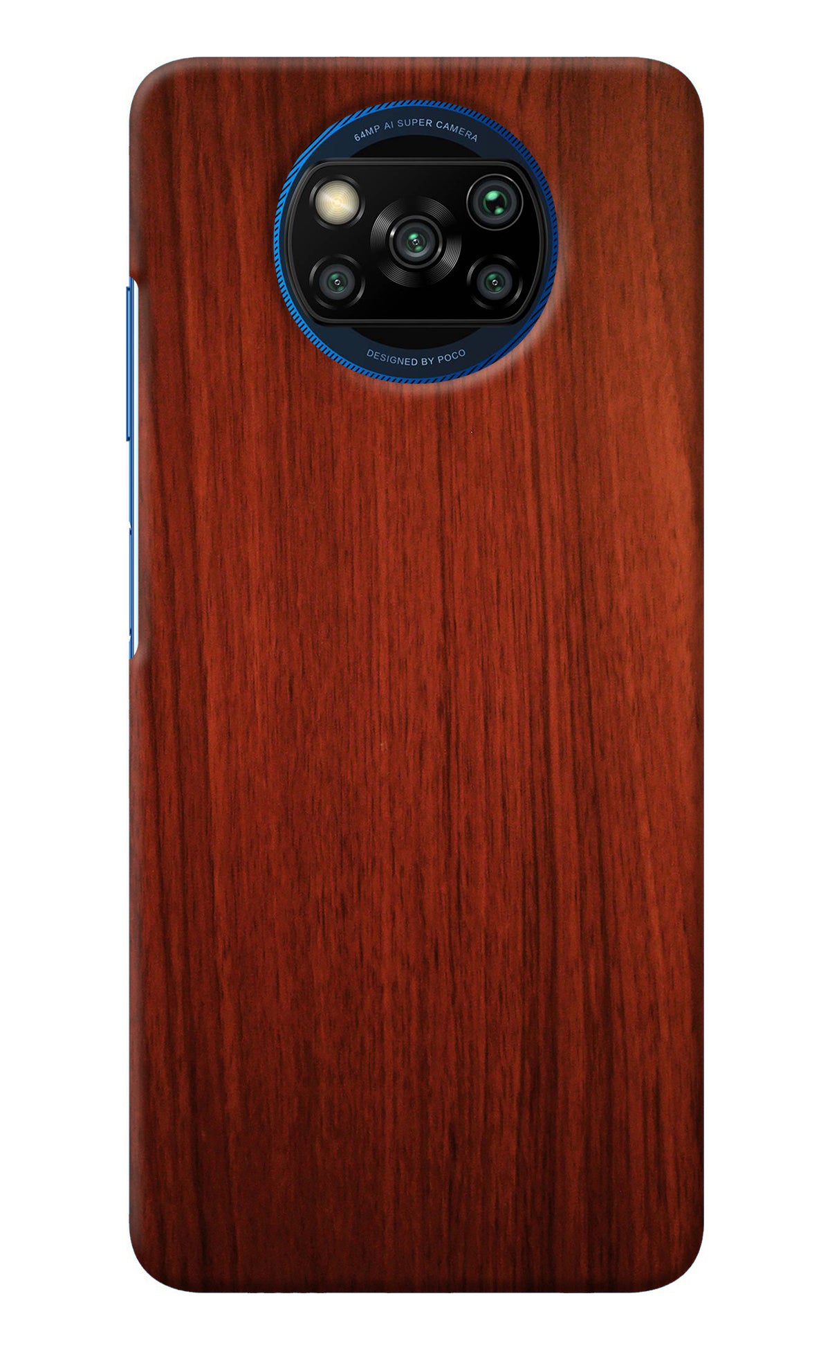 Wooden Plain Pattern Poco X3/X3 Pro Back Cover