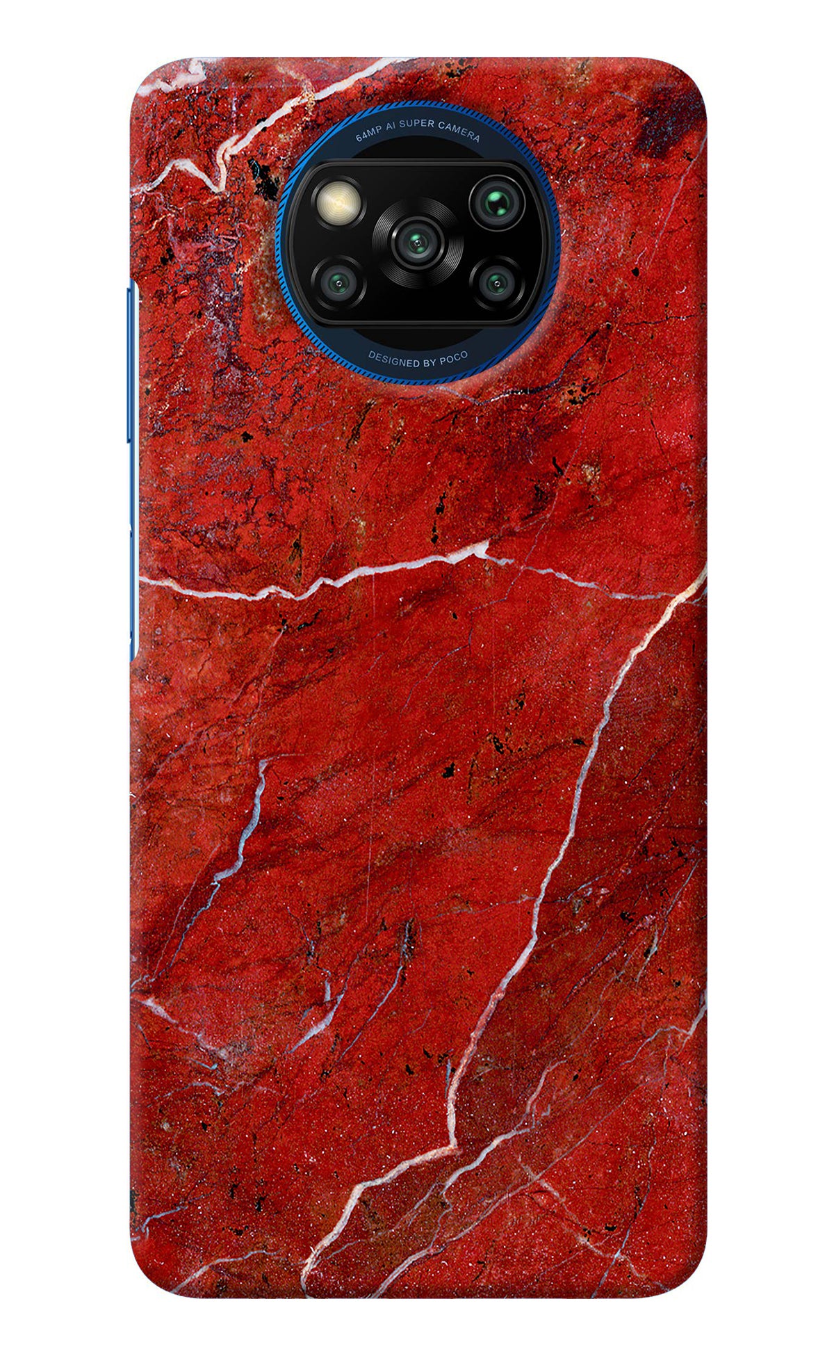 Red Marble Design Poco X3/X3 Pro Back Cover