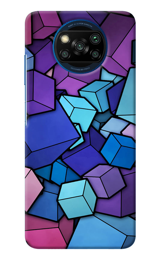 Cubic Abstract Poco X3/X3 Pro Back Cover