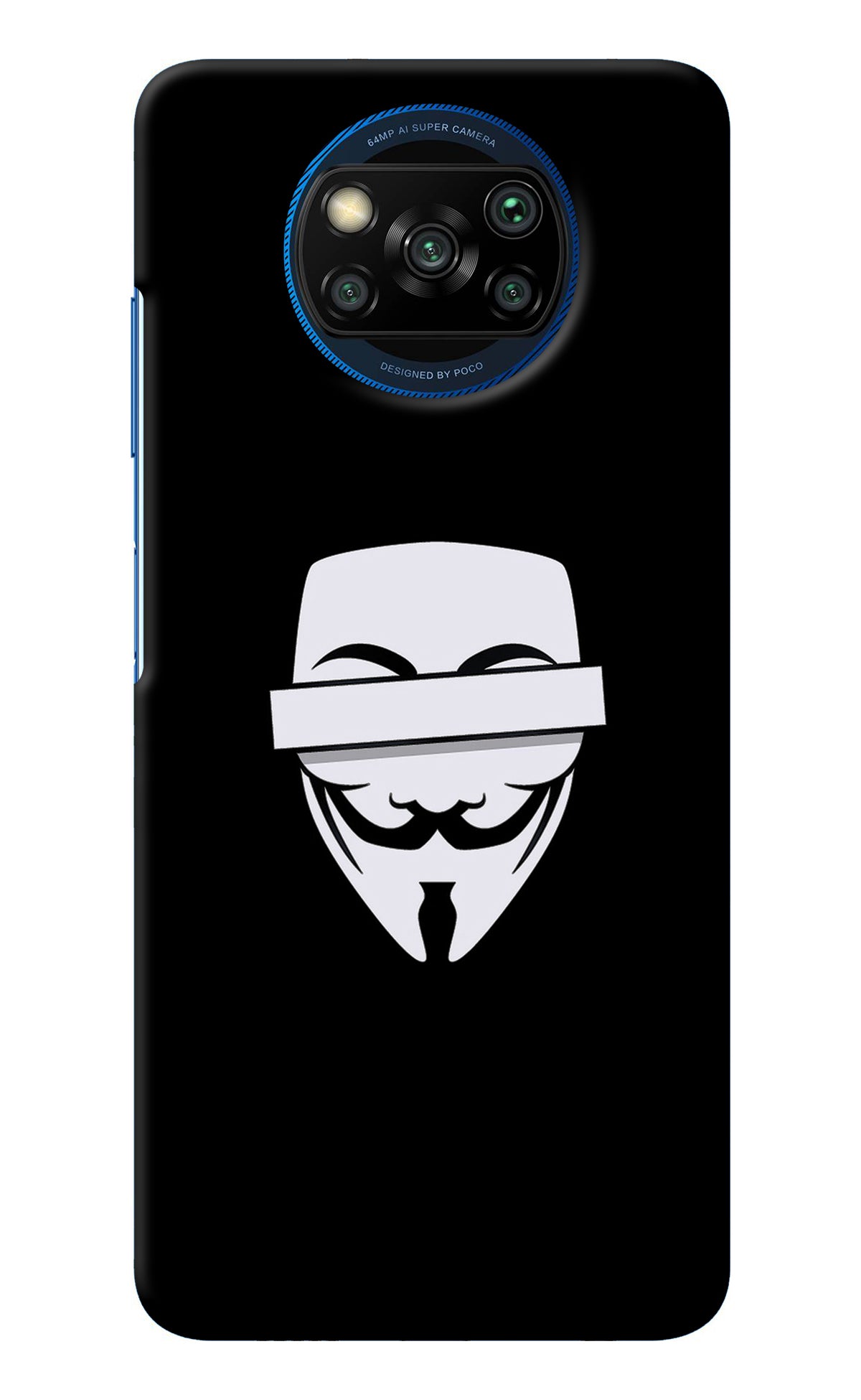 Anonymous Face Poco X3/X3 Pro Back Cover