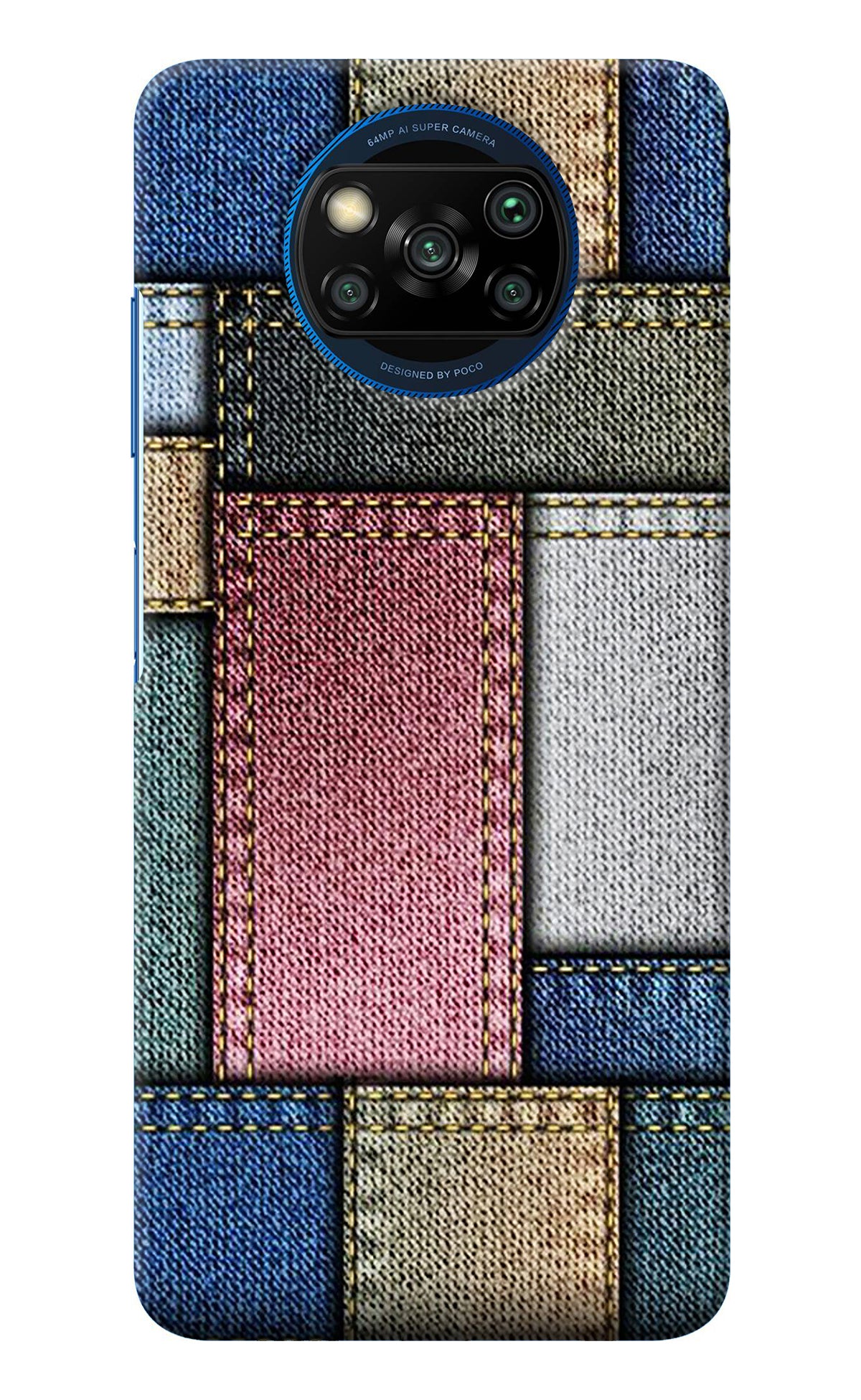 Multicolor Jeans Poco X3/X3 Pro Back Cover