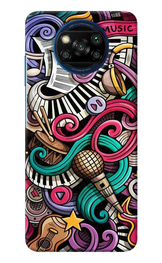 Music Abstract Poco X3/X3 Pro Back Cover