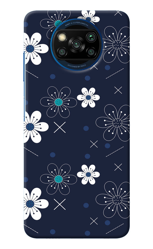 Flowers Poco X3/X3 Pro Back Cover