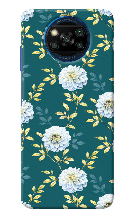 Flowers Poco X3/X3 Pro Back Cover