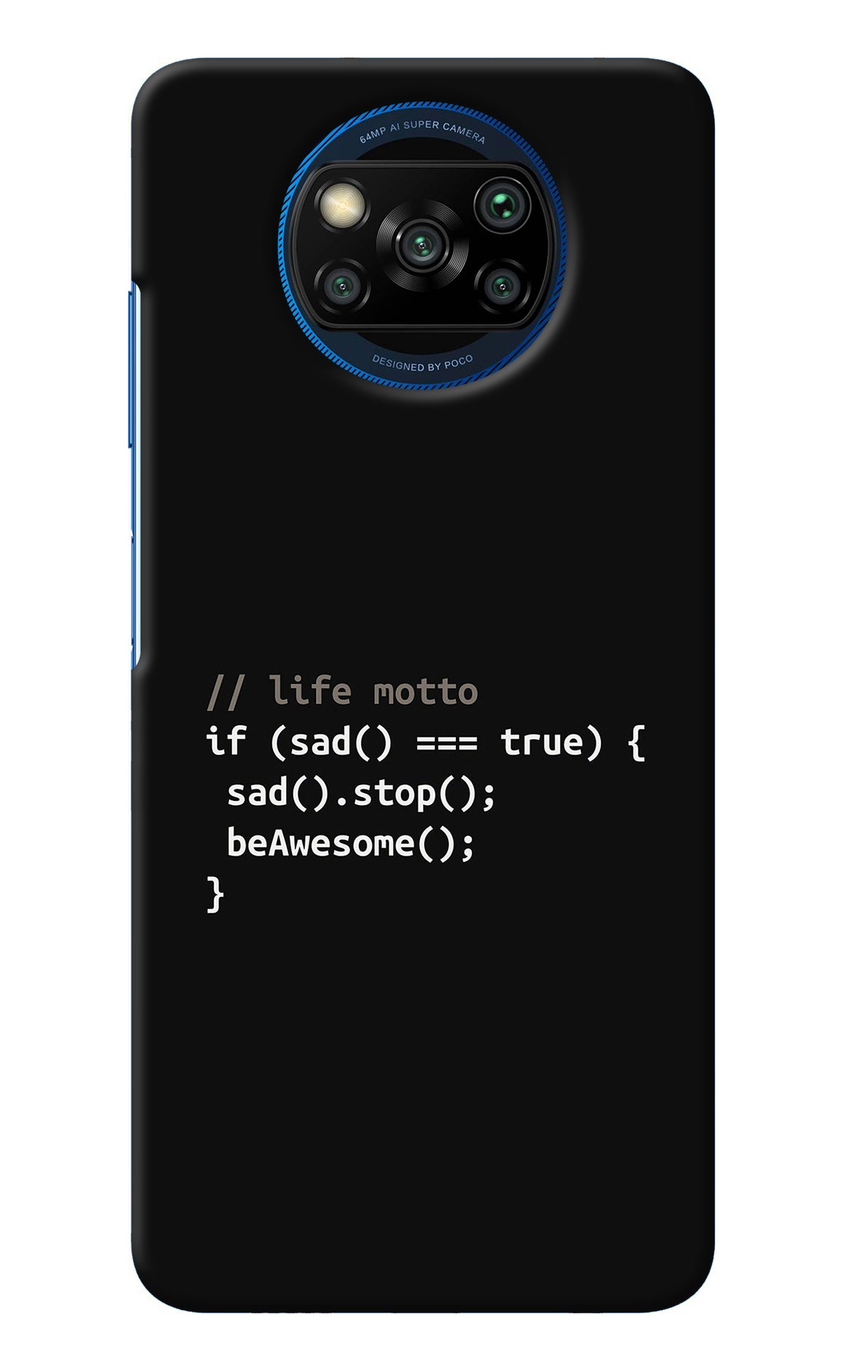 Life Motto Code Poco X3/X3 Pro Back Cover