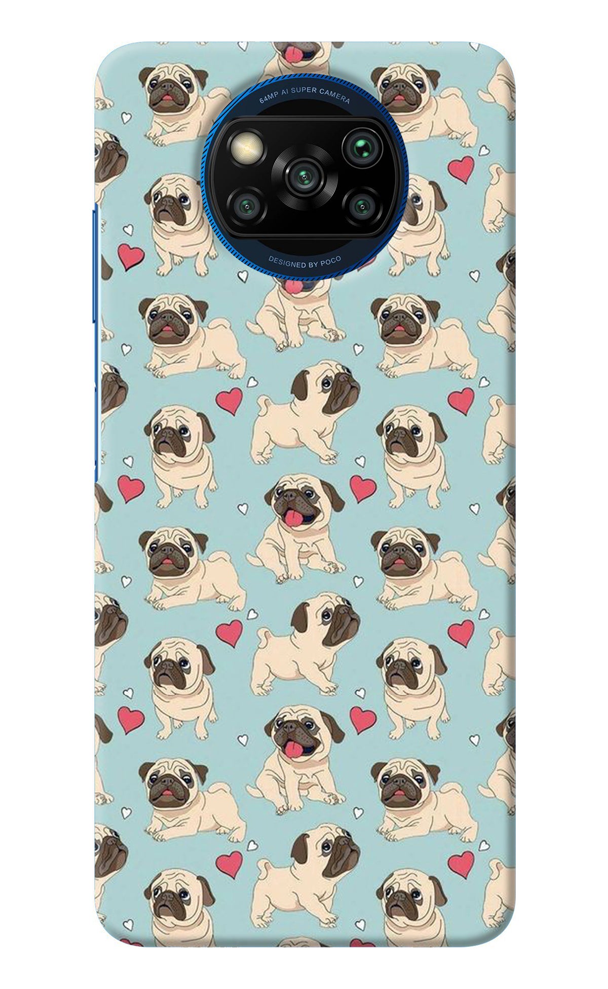 Pug Dog Poco X3/X3 Pro Back Cover