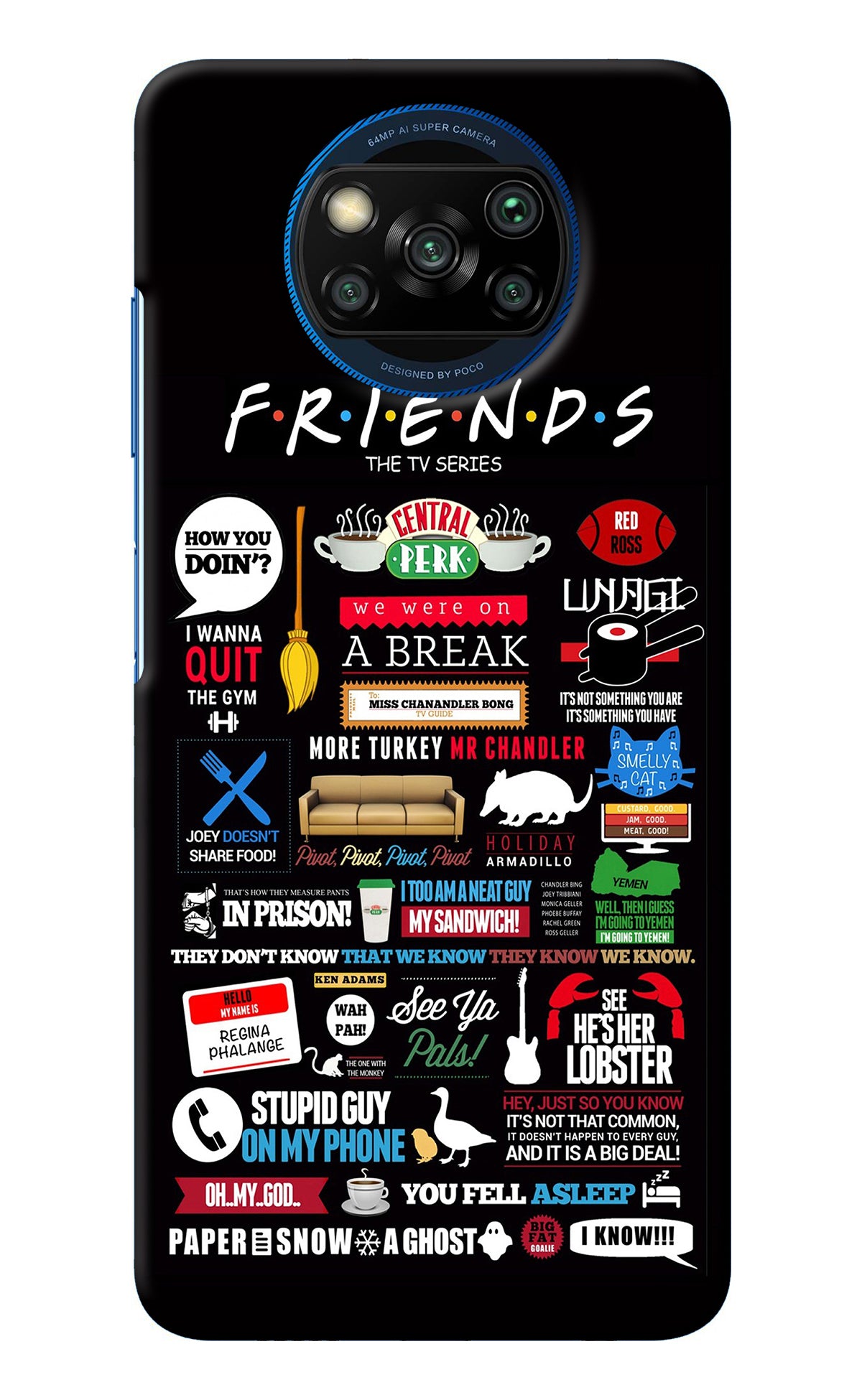 FRIENDS Poco X3/X3 Pro Back Cover