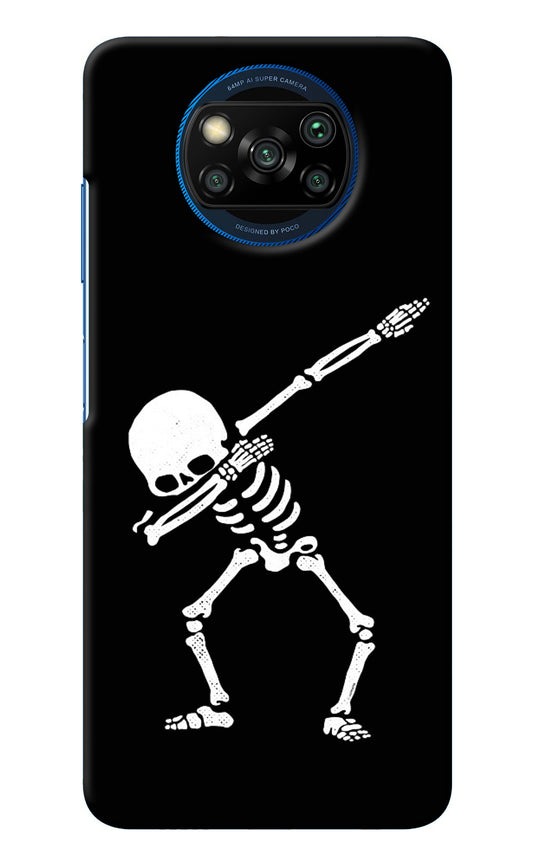 Dabbing Skeleton Art Poco X3/X3 Pro Back Cover