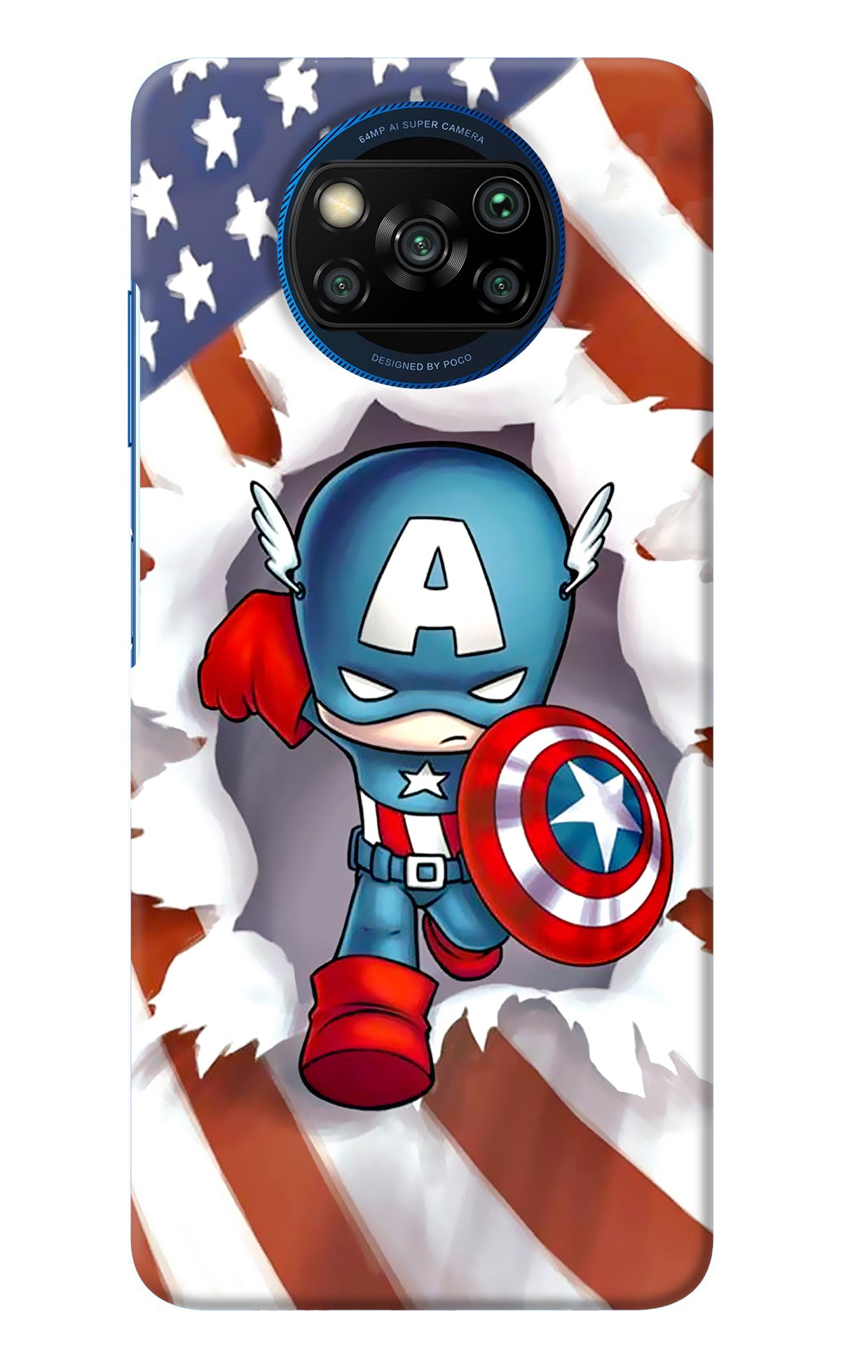 Captain America Poco X3/X3 Pro Back Cover