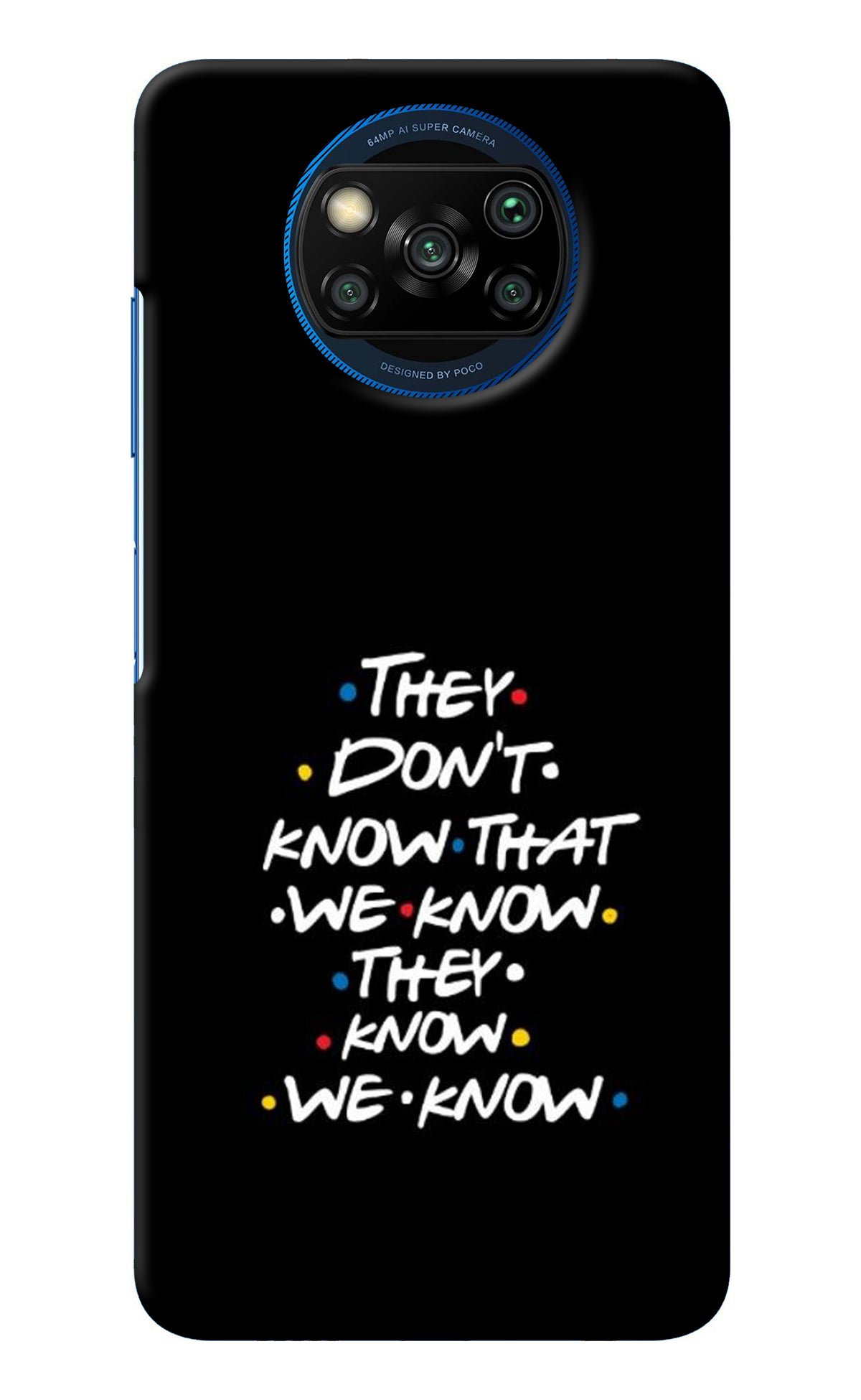 FRIENDS Dialogue Poco X3/X3 Pro Back Cover