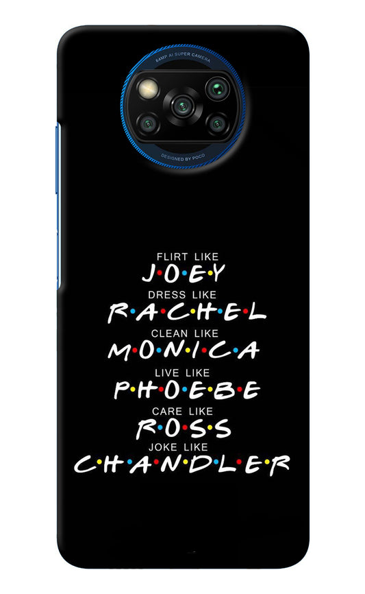 FRIENDS Character Poco X3/X3 Pro Back Cover