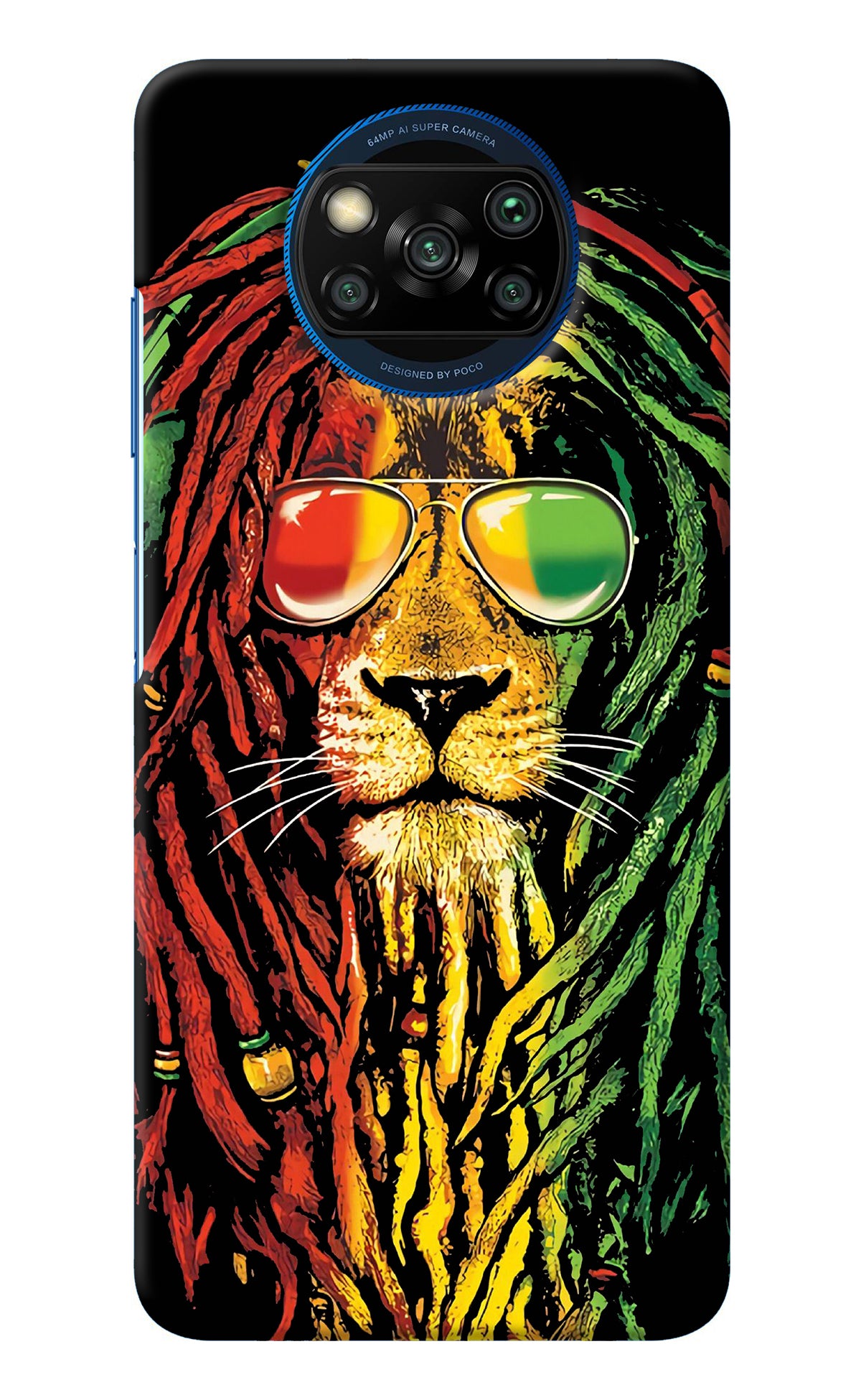 Rasta Lion Poco X3/X3 Pro Back Cover