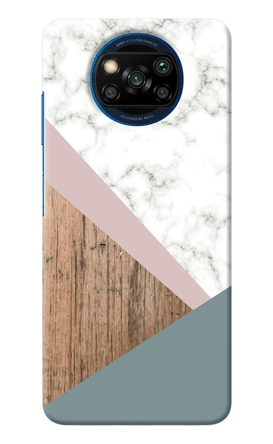 Marble wood Abstract Poco X3/X3 Pro Back Cover