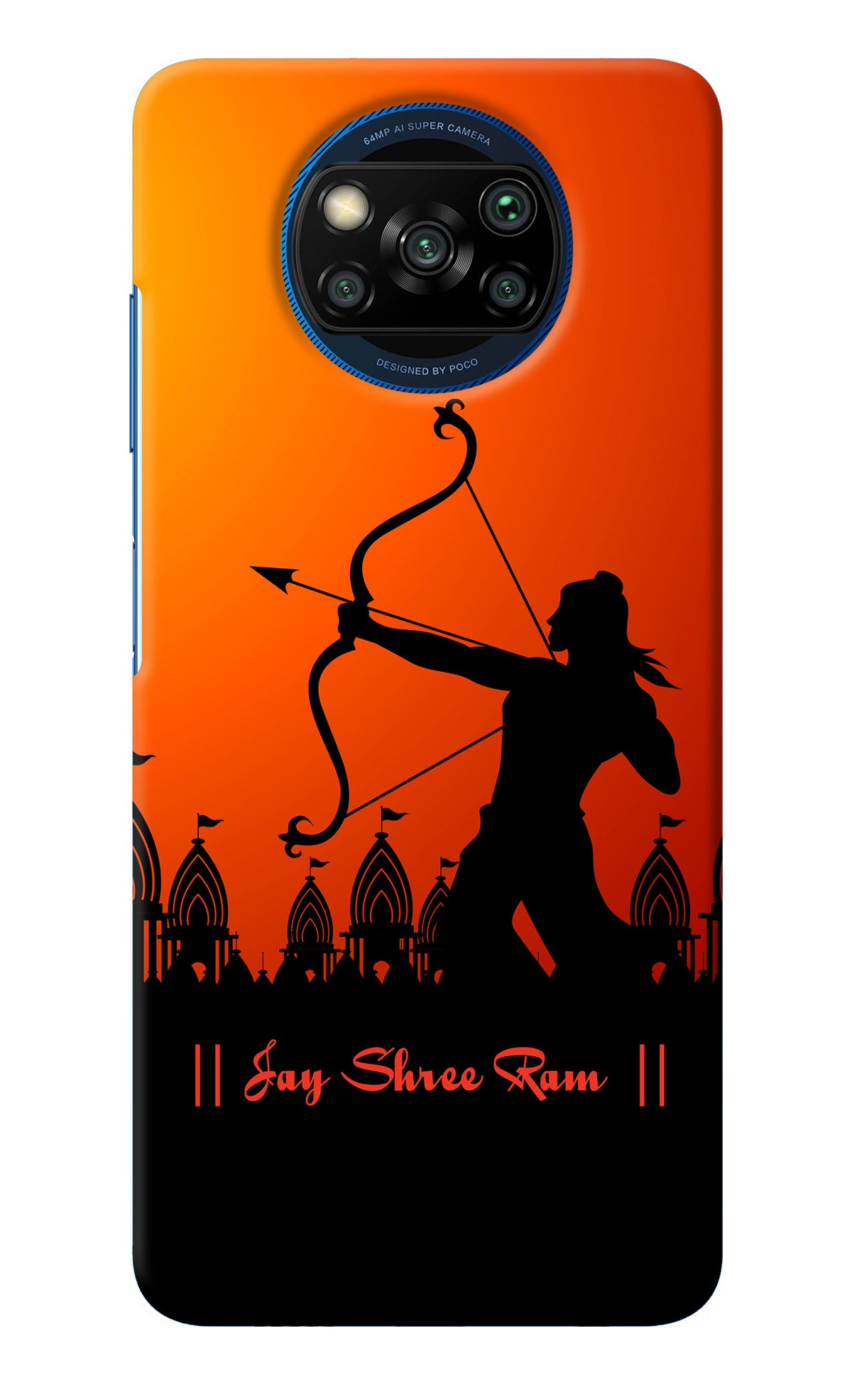 Lord Ram - 4 Poco X3/X3 Pro Back Cover