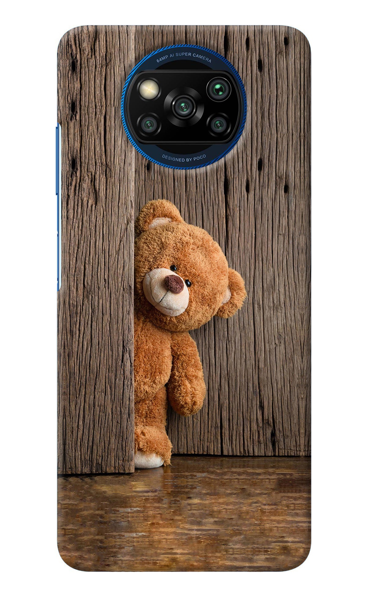 Teddy Wooden Poco X3/X3 Pro Back Cover