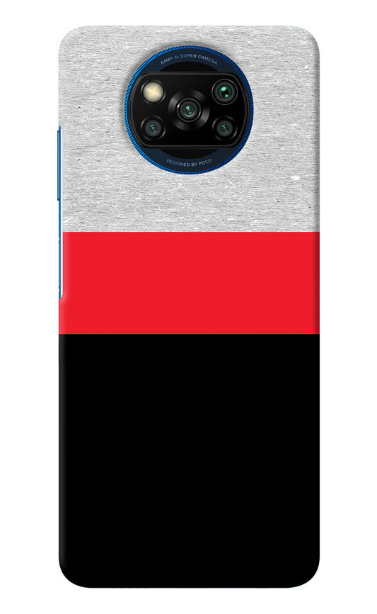 Tri Color Pattern Poco X3/X3 Pro Back Cover