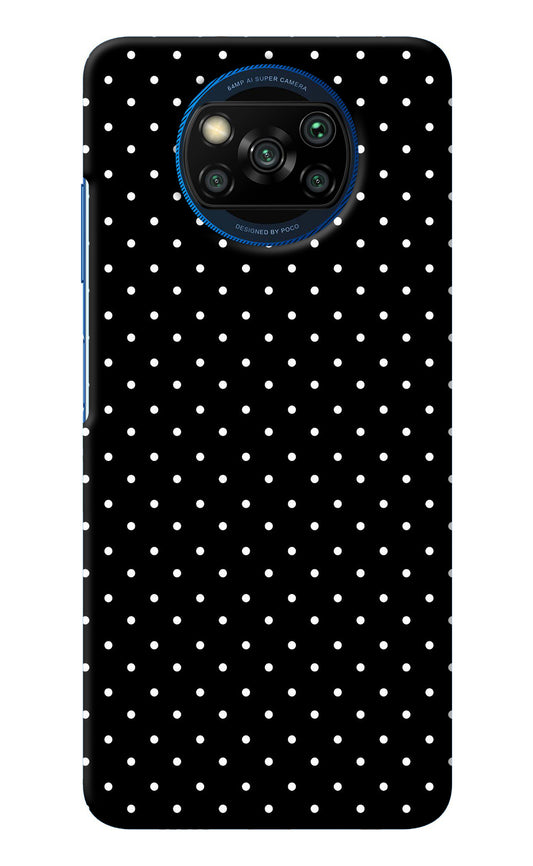 White Dots Poco X3/X3 Pro Back Cover