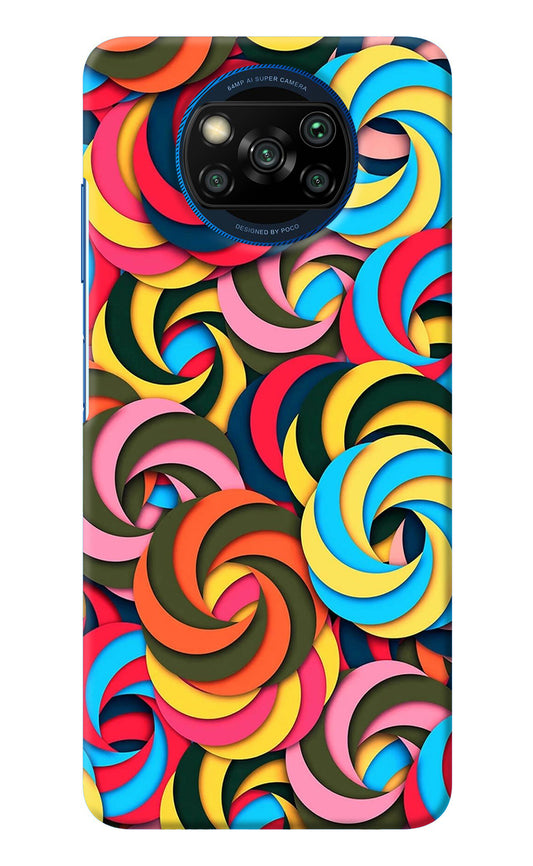 Spiral Pattern Poco X3/X3 Pro Back Cover