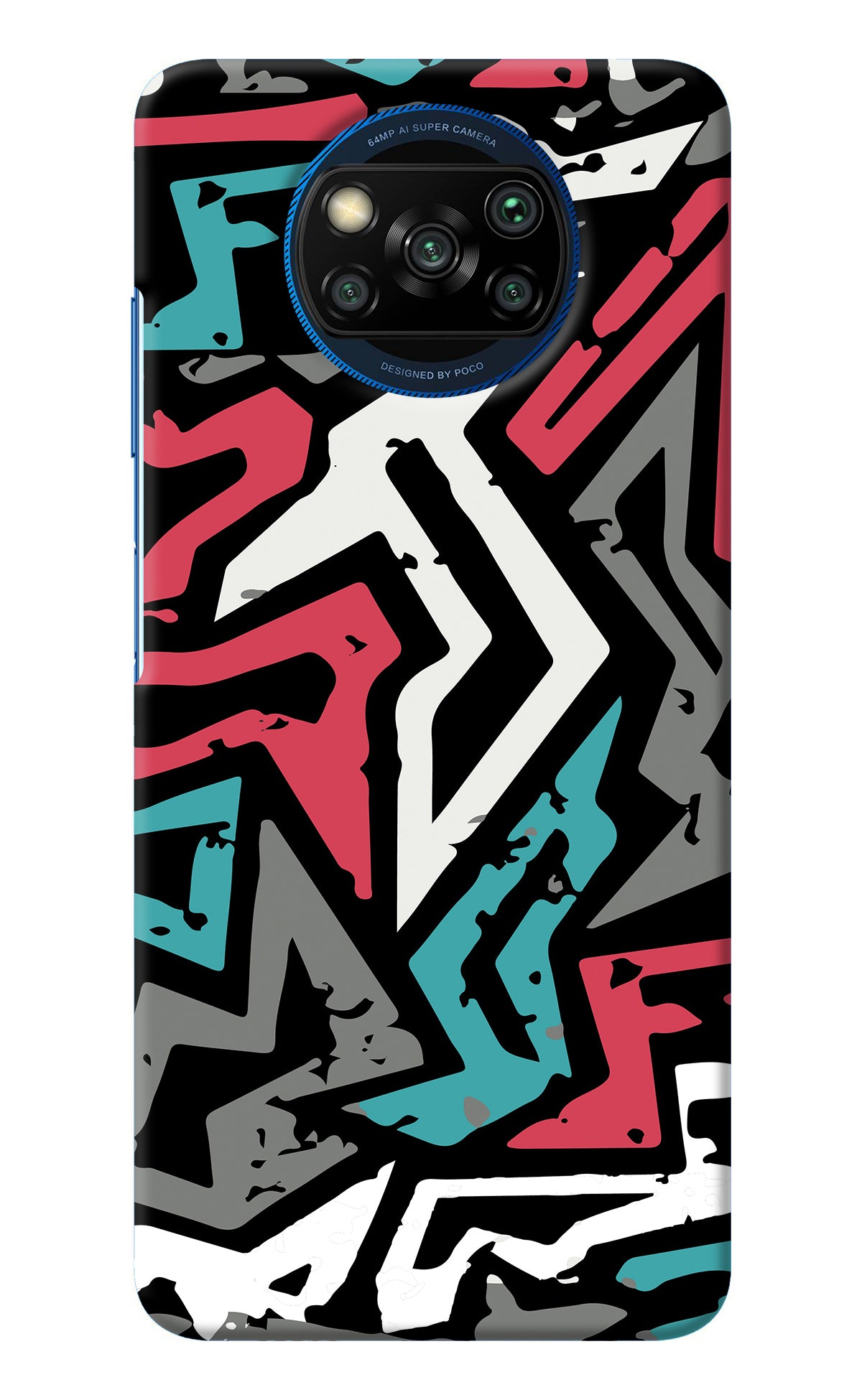 Geometric Graffiti Poco X3/X3 Pro Back Cover