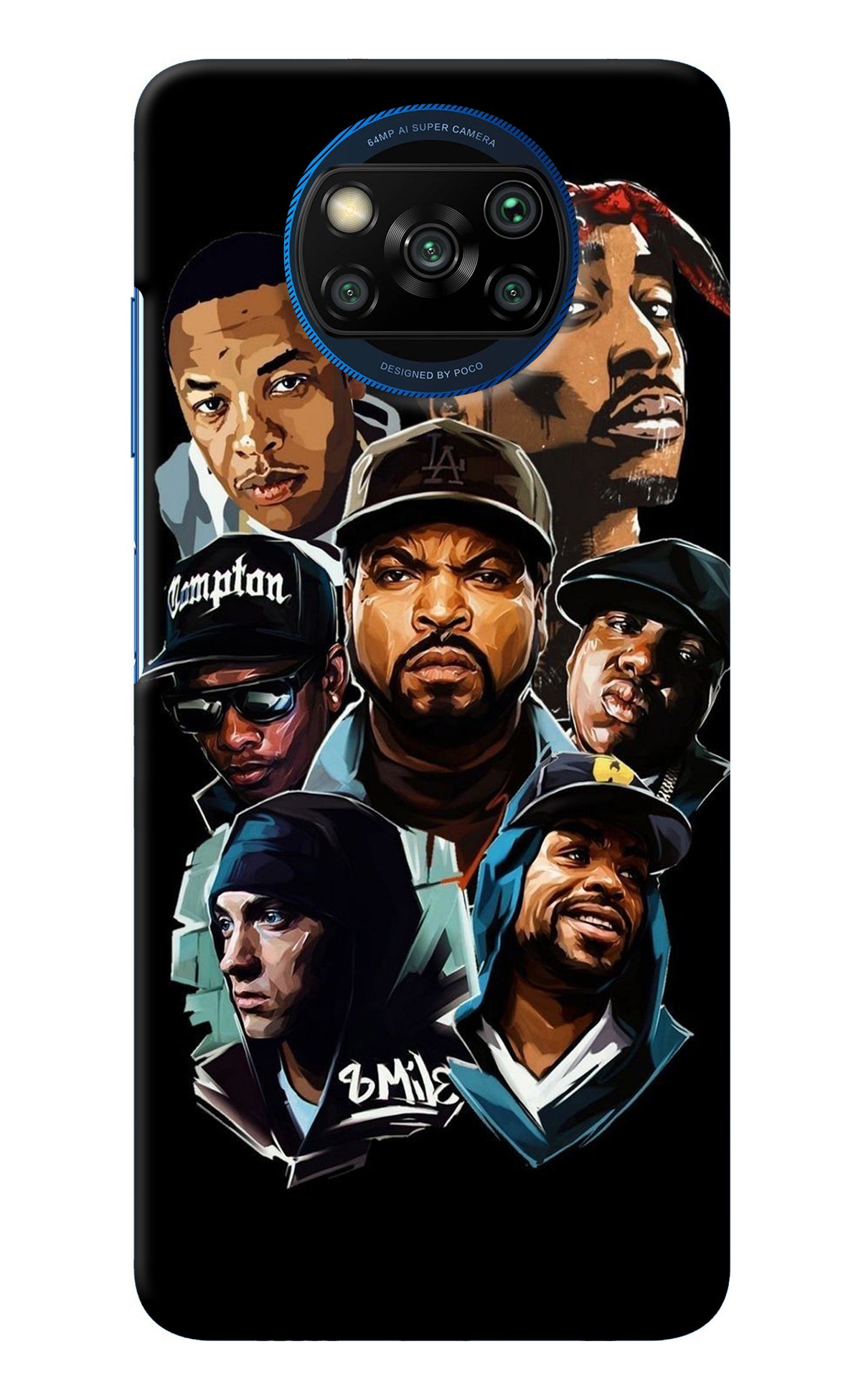 Rappers Poco X3/X3 Pro Back Cover