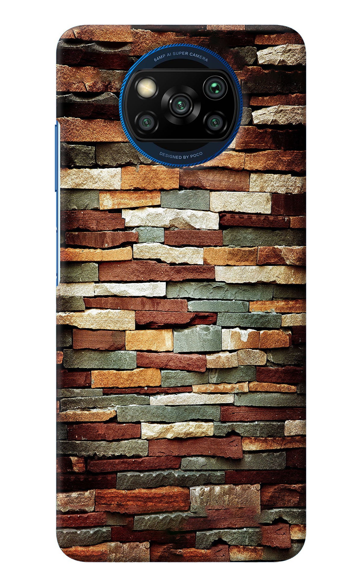 Bricks Pattern Poco X3/X3 Pro Back Cover