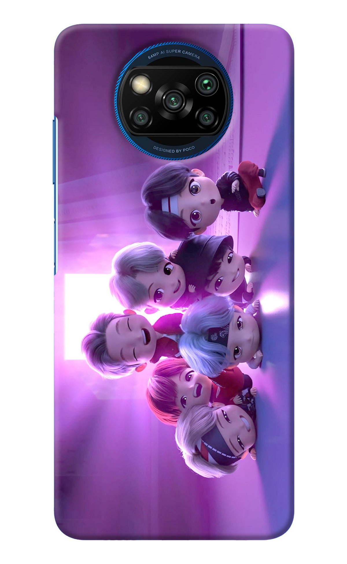 BTS Chibi Poco X3/X3 Pro Back Cover