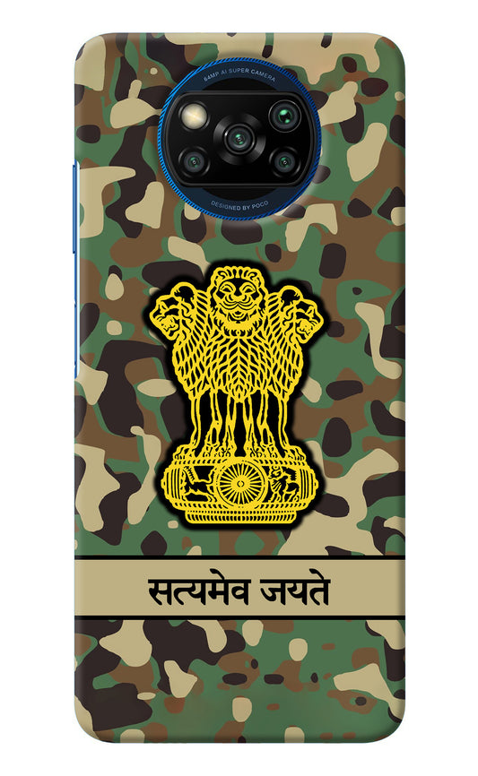 Satyamev Jayate Army Poco X3/X3 Pro Back Cover