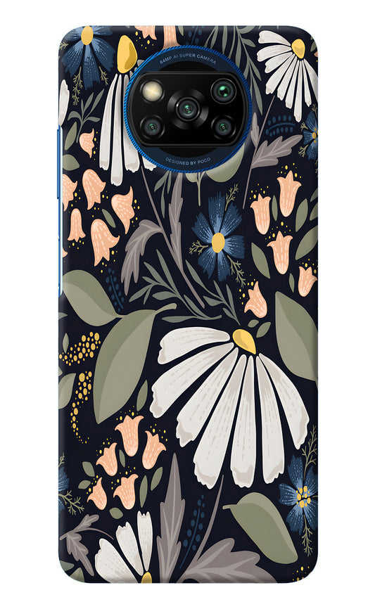 Flowers Art Poco X3/X3 Pro Back Cover