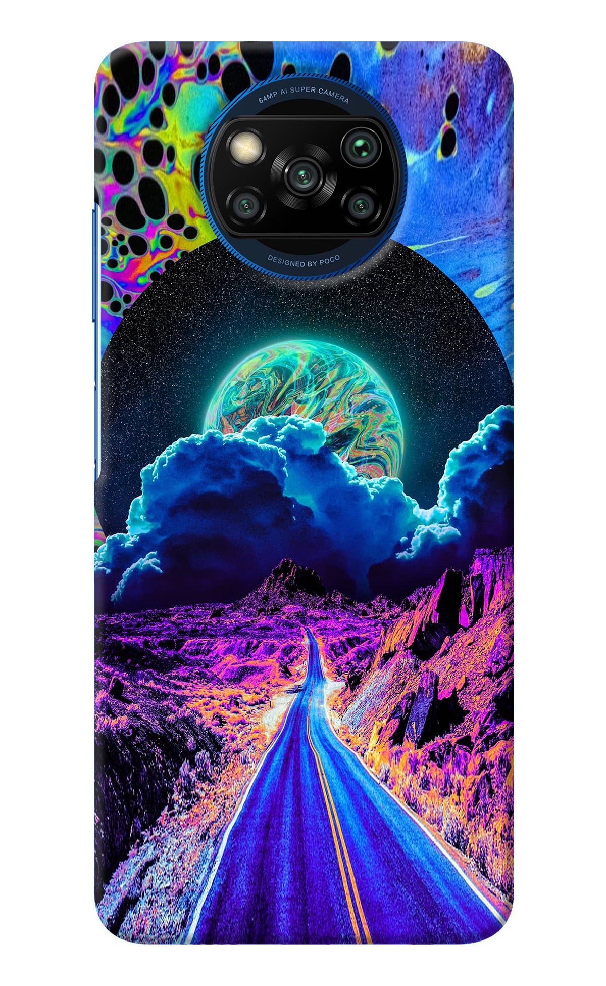 Psychedelic Painting Poco X3/X3 Pro Back Cover