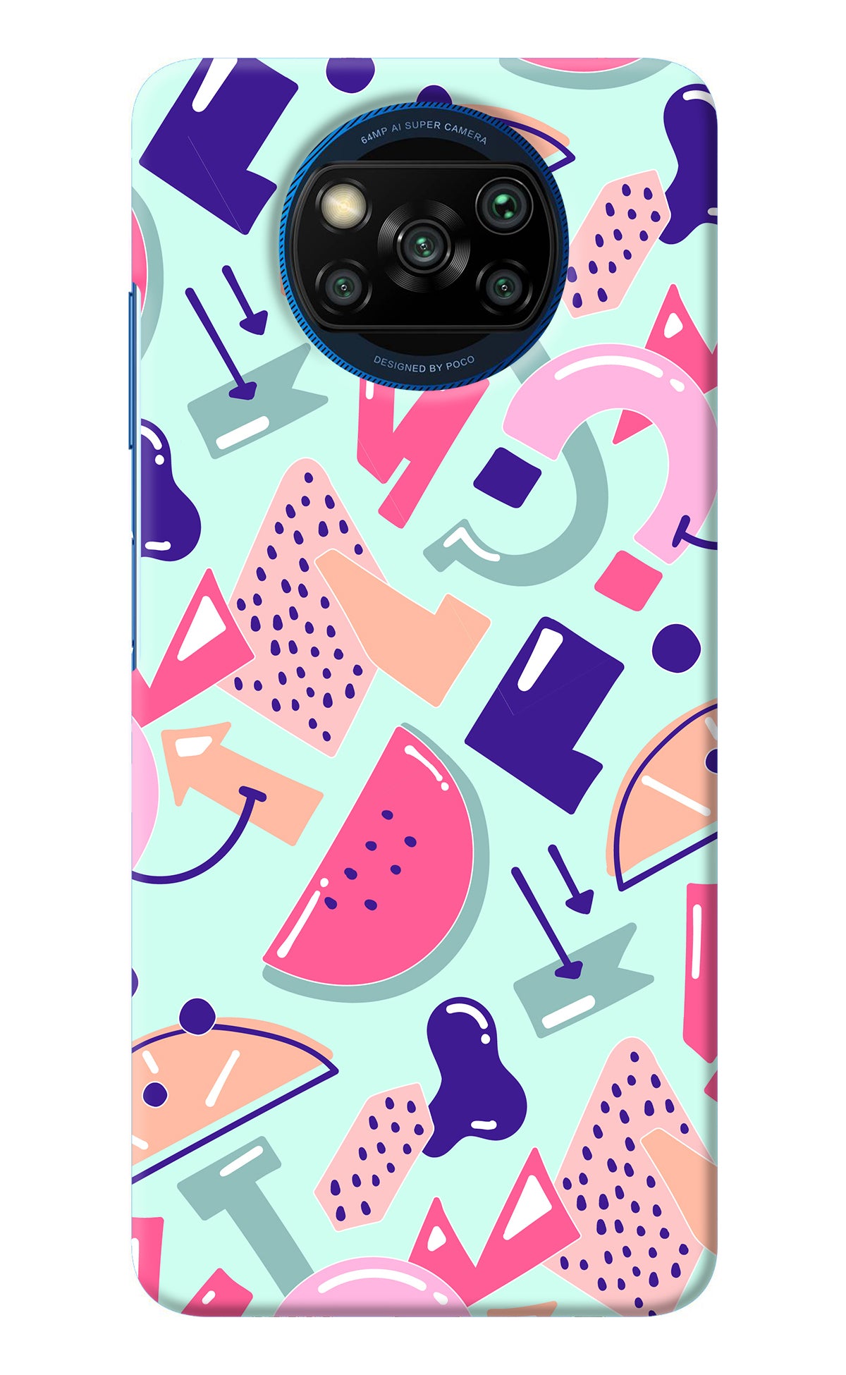 Doodle Pattern Poco X3/X3 Pro Back Cover