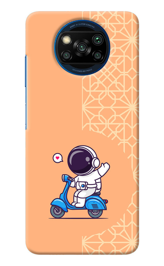 Cute Astronaut Riding Poco X3/X3 Pro Back Cover