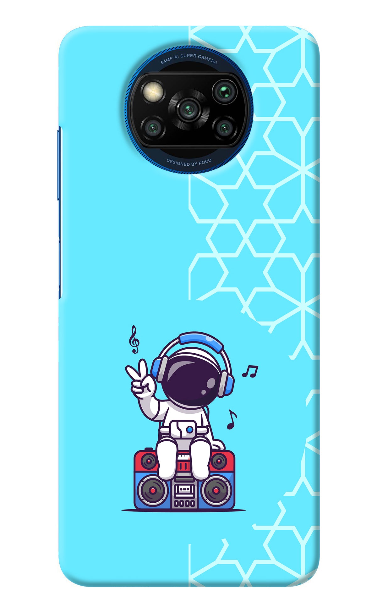 Cute Astronaut Chilling Poco X3/X3 Pro Back Cover