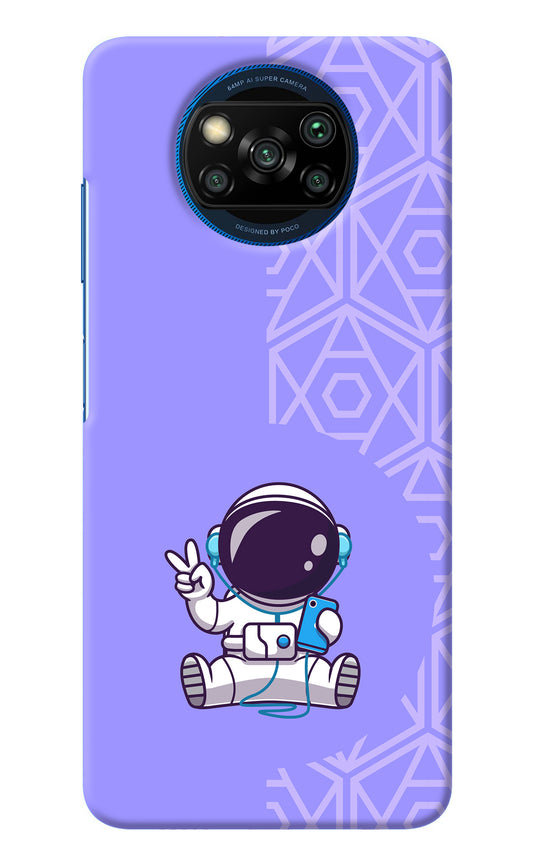 Cute Astronaut Chilling Poco X3/X3 Pro Back Cover