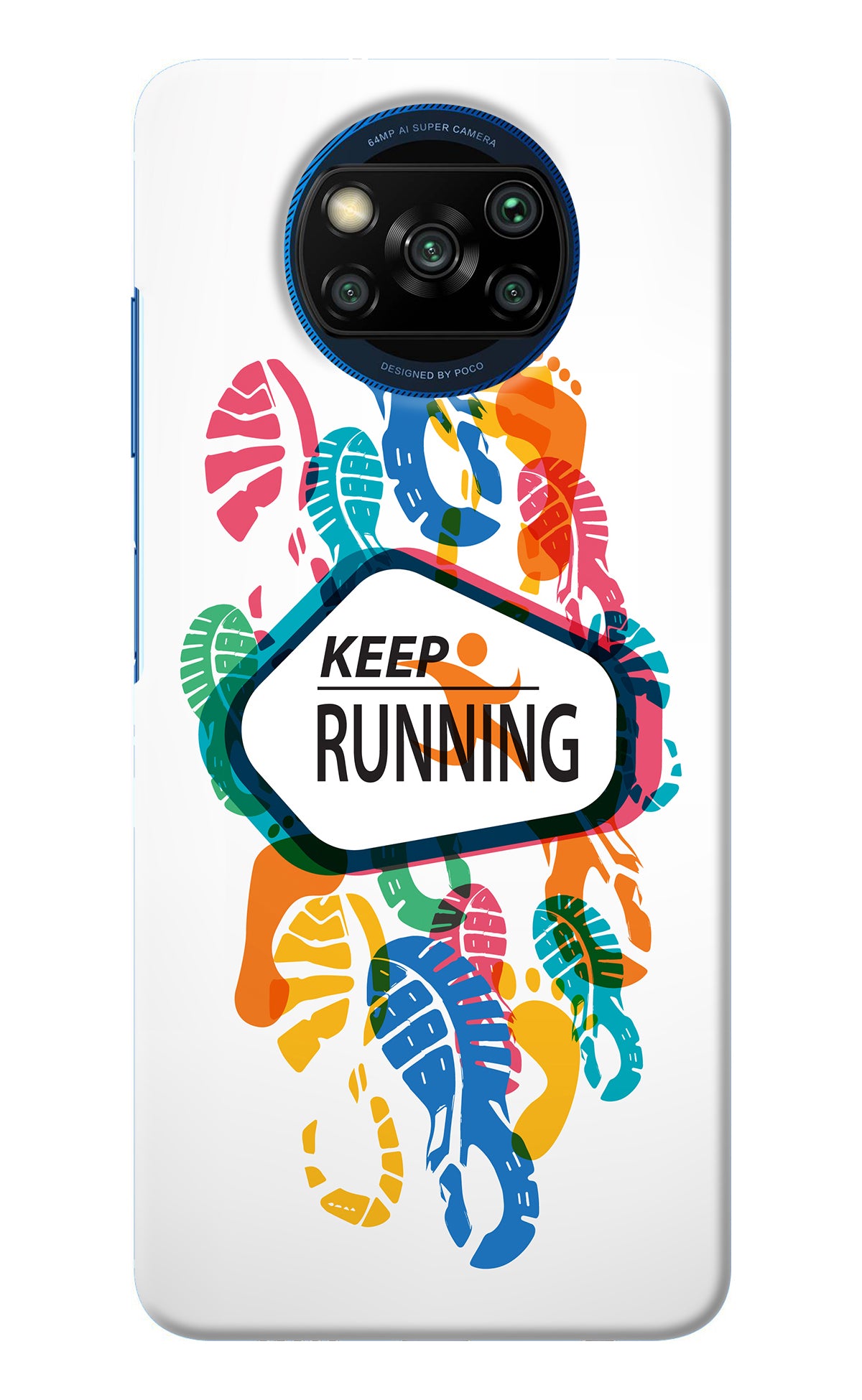 Keep Running Poco X3/X3 Pro Back Cover