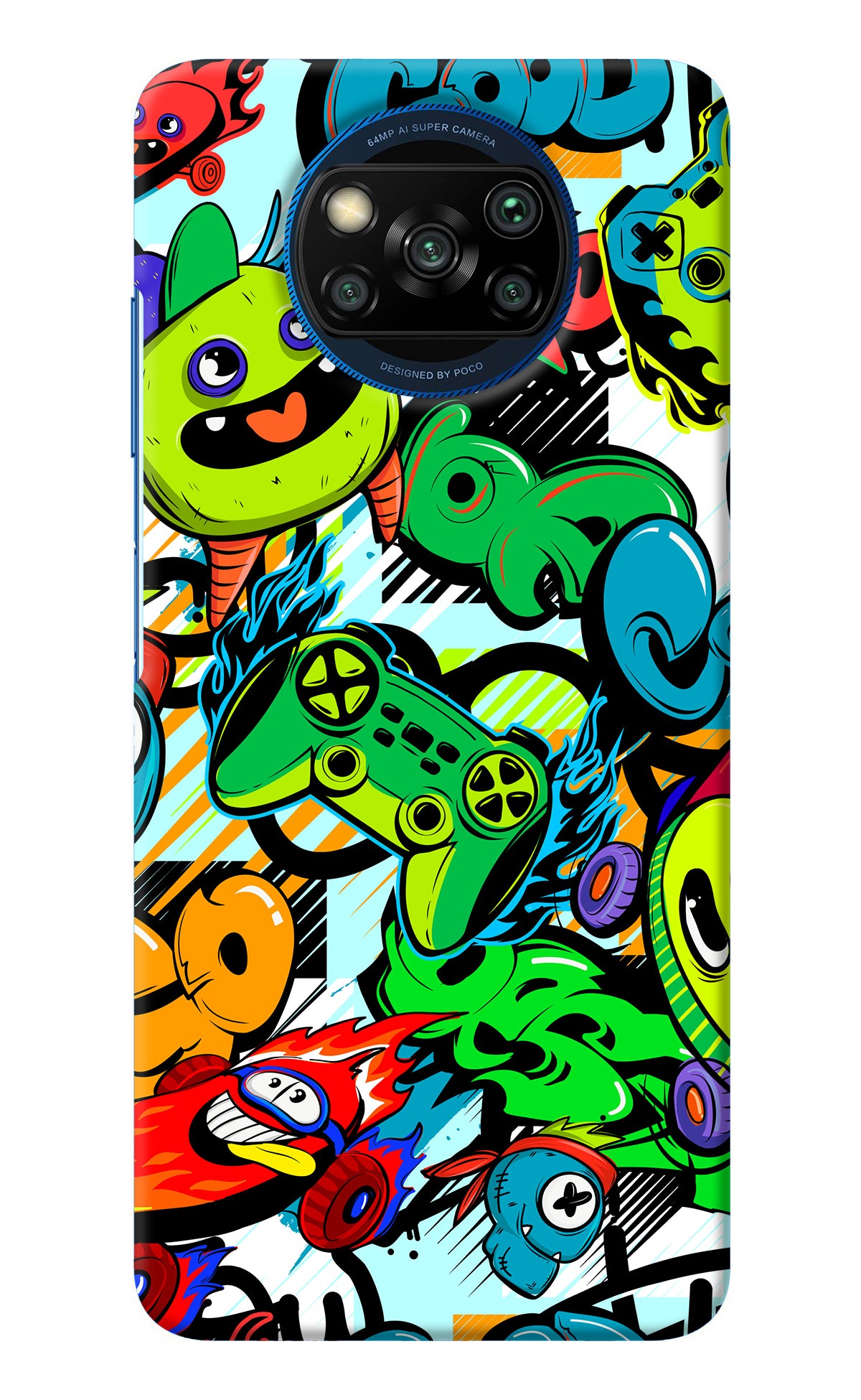 Game Doodle Poco X3/X3 Pro Back Cover