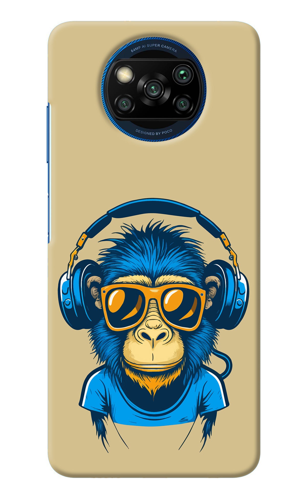 Monkey Headphone Poco X3/X3 Pro Back Cover