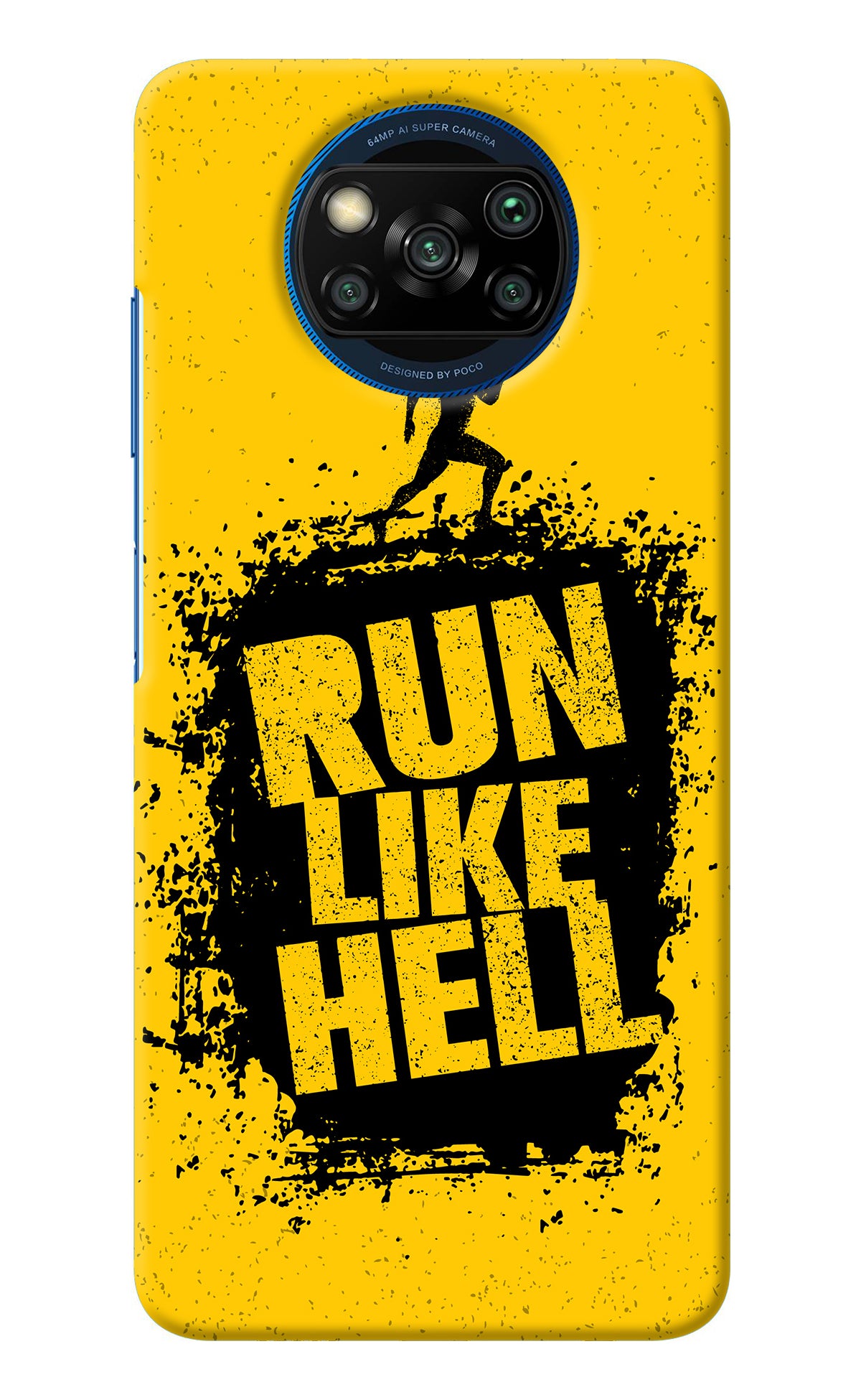 Run Like Hell Poco X3/X3 Pro Back Cover
