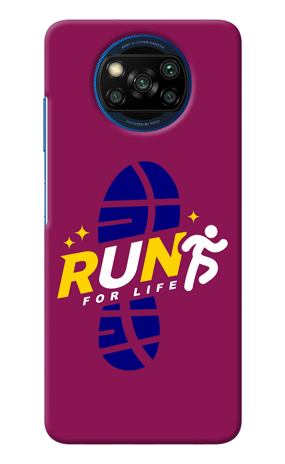Run for Life Poco X3/X3 Pro Back Cover