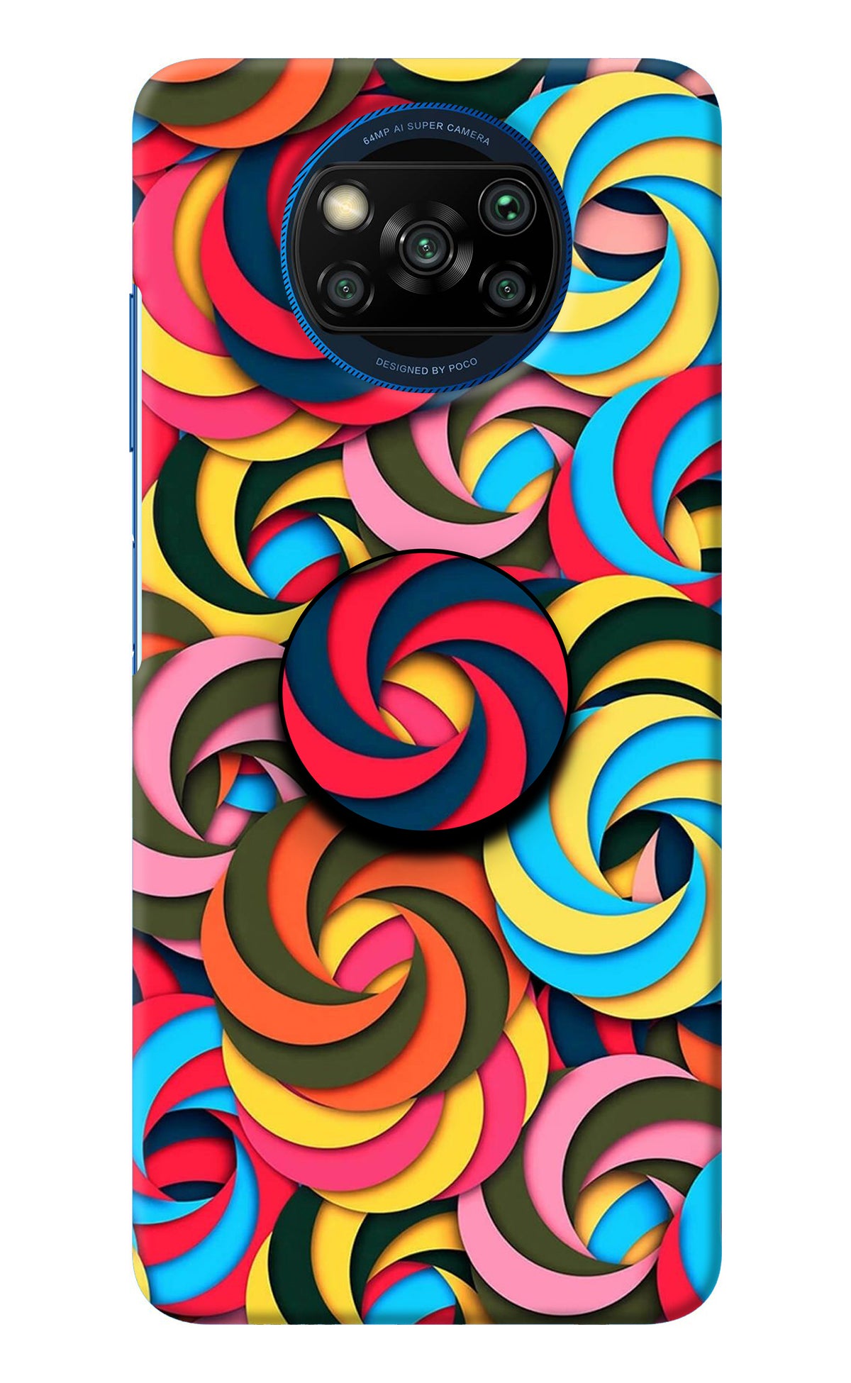 Spiral Pattern Poco X3/X3 Pro Pop Case