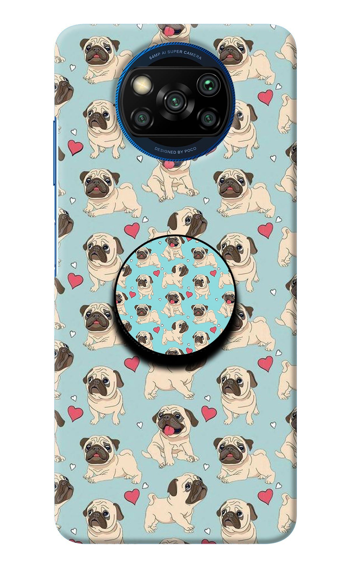 Pug Dog Poco X3/X3 Pro Pop Case