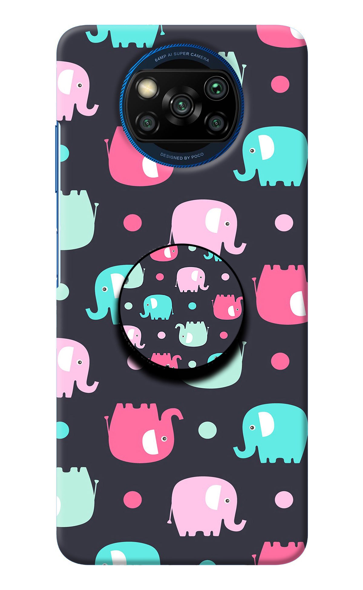 Baby Elephants Poco X3/X3 Pro Pop Case