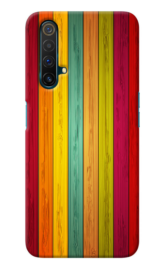 Multicolor Wooden Realme X3 Back Cover