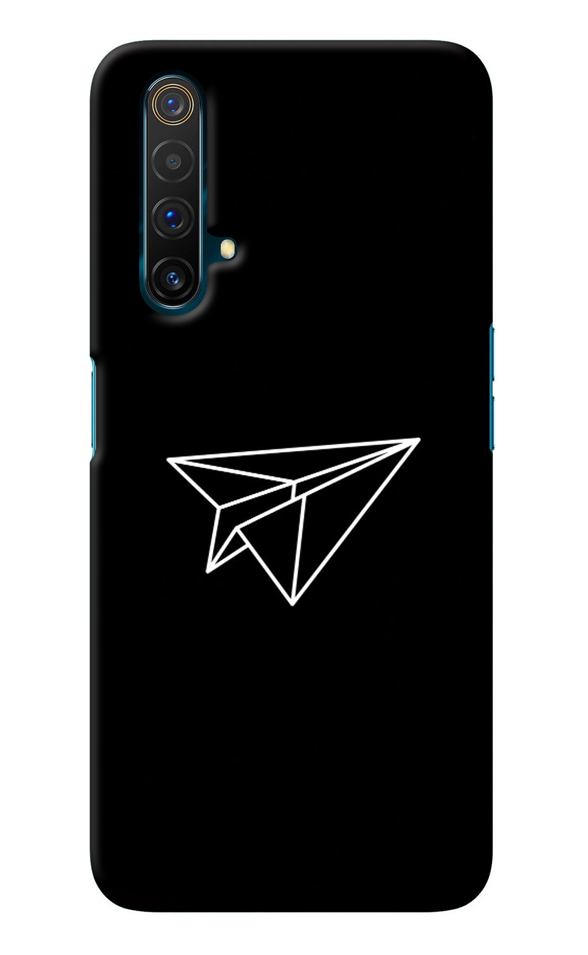 Paper Plane White Realme X3 Back Cover