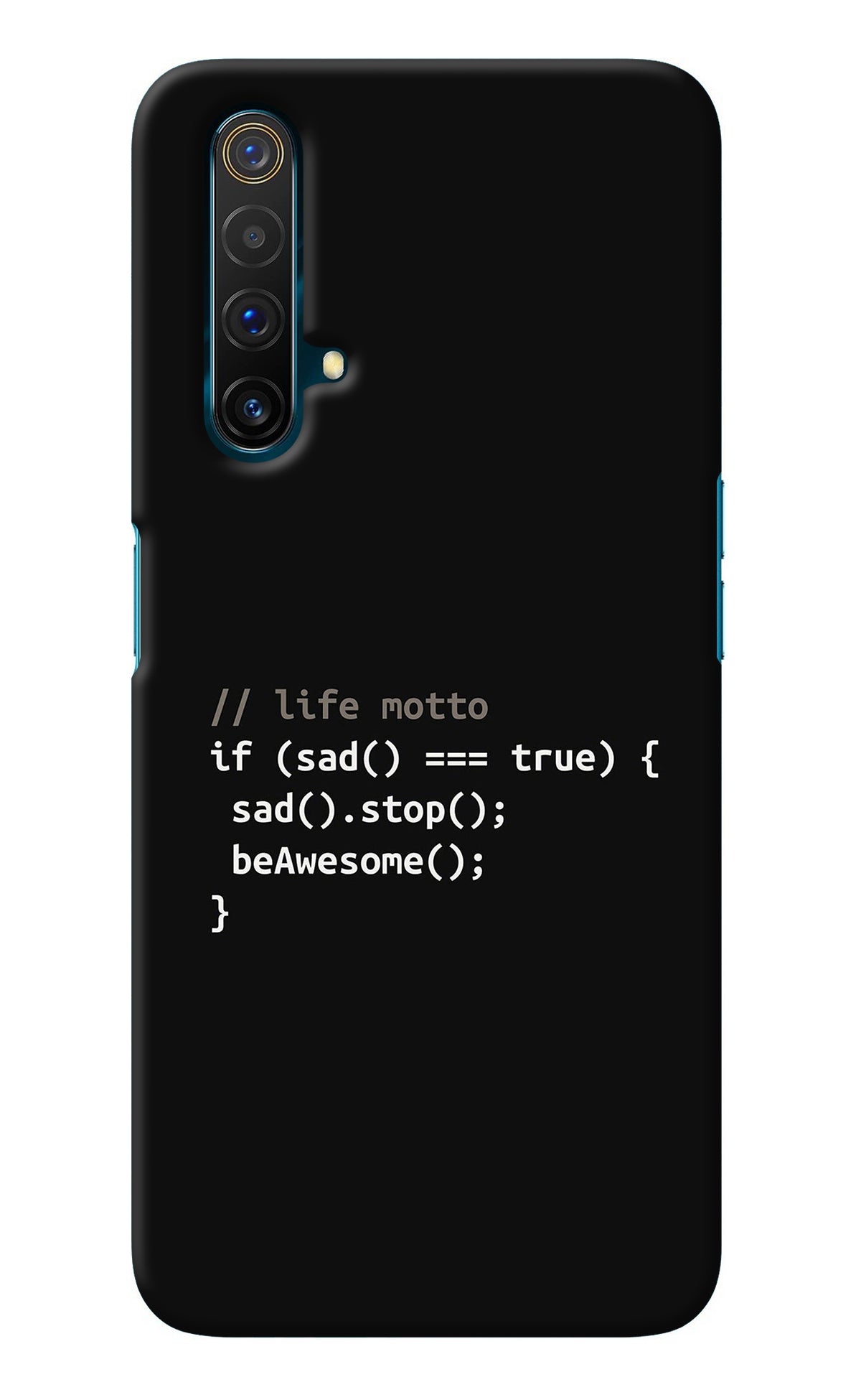 Life Motto Code Realme X3 Back Cover