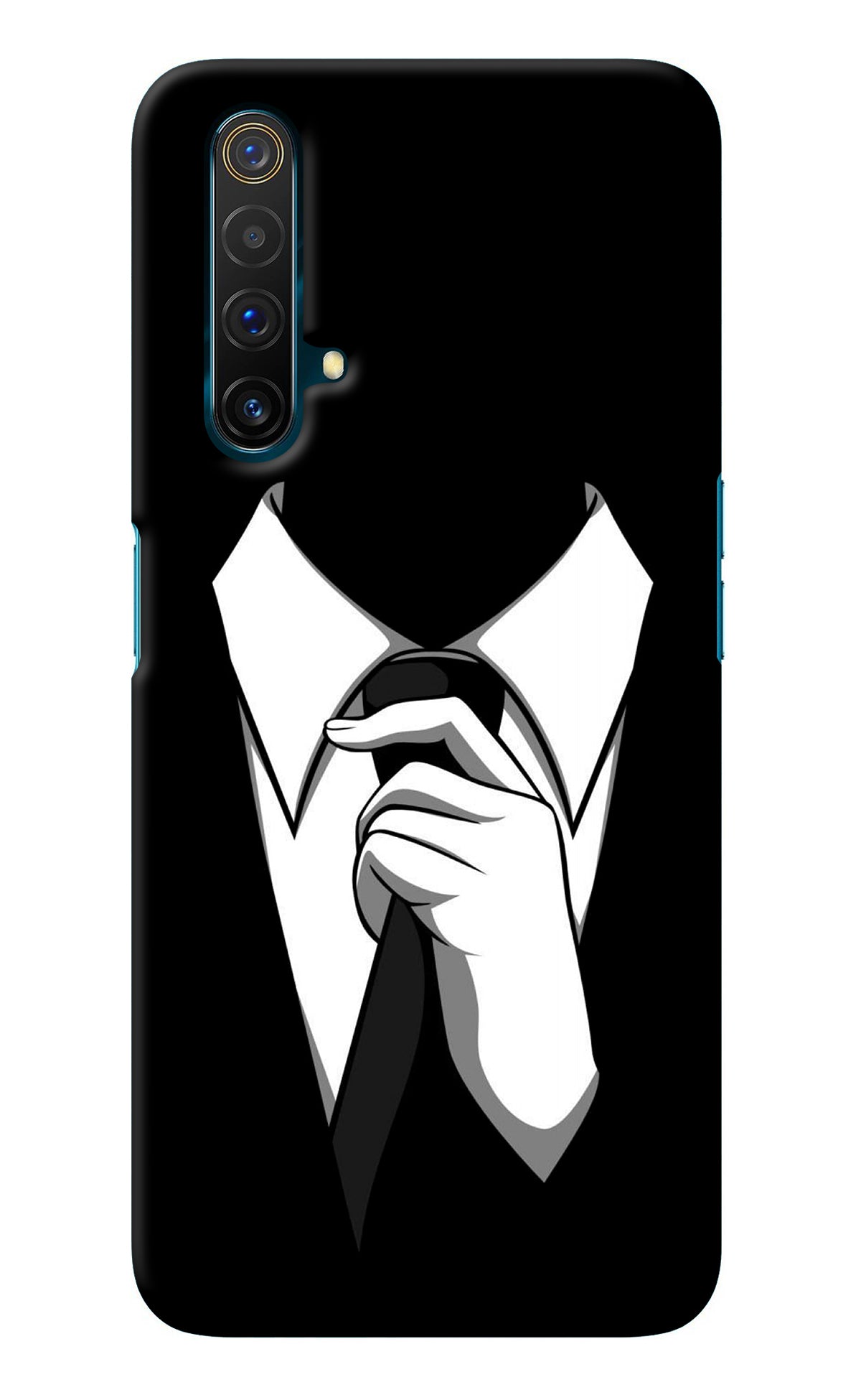 Black Tie Realme X3 Back Cover